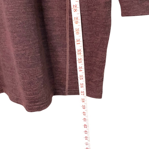 KUHL Léa'™ Dress Cowl Neck Hand Warmer Pockets Thumb Loops Heathered Brown Sz L - Picture 9 of 13